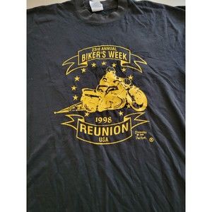 VTG Louisville, KY 23rd Annual Biker's Week 1998 REUNION USA Sz XL *flaws/holes*
